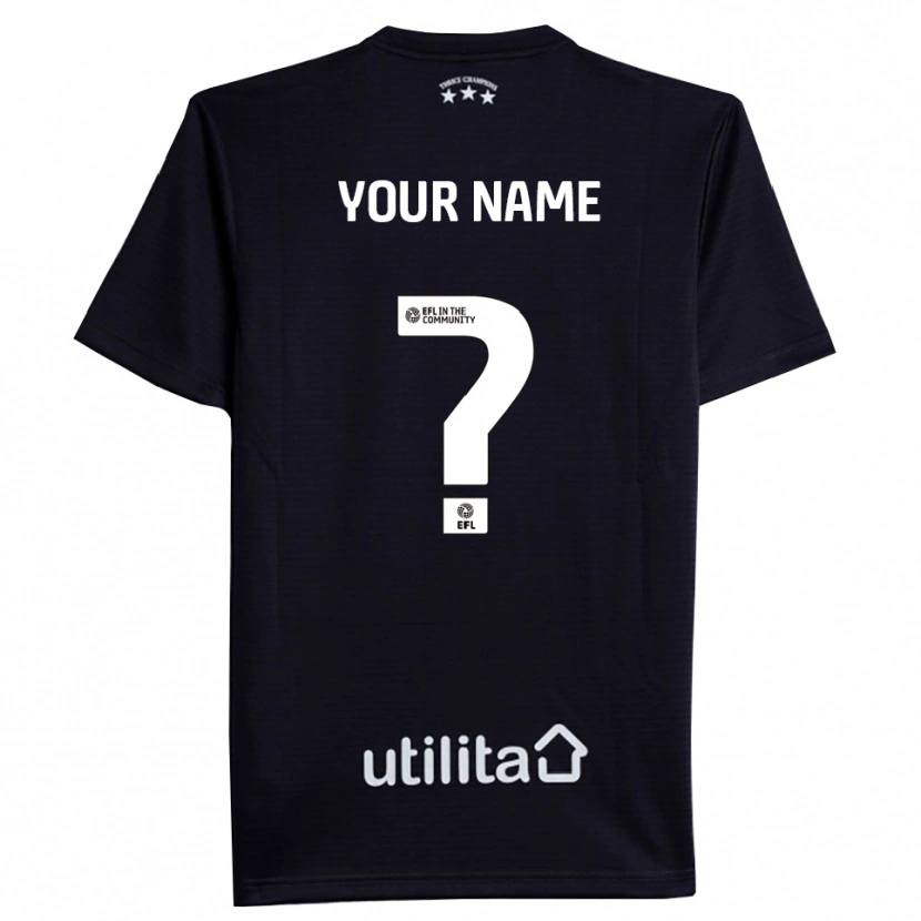 Danxen Criança Huddersfield Town Preto Branco Camisola Guarda-Redes 2025/26 Camisa Brasil