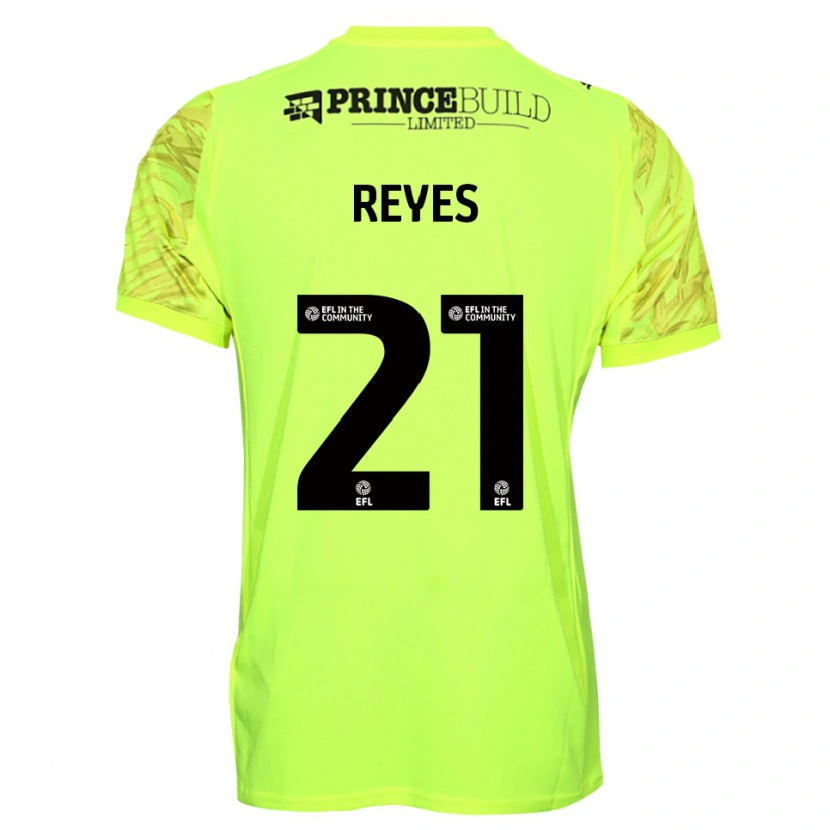 Danxen Criança Vicente Reyes #21 Preto Verde Fluorescente Camisola Guarda-Redes 2025/26 Camisa Brasil