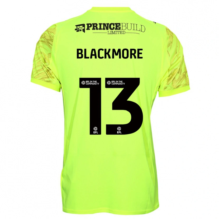 Danxen Criança Will Blackmore #13 Preto Verde Fluorescente Camisola Guarda-Redes 2025/26 Camisa Brasil