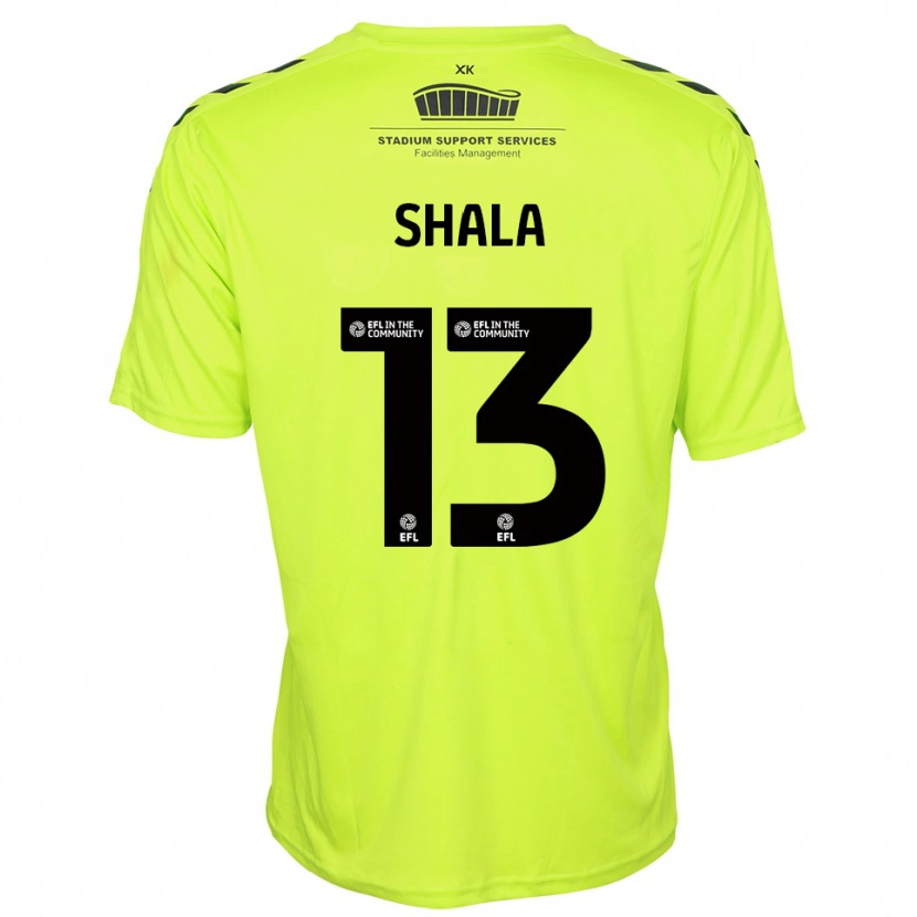 Danxen Criança Laurence Shala #13 Verde Fluorescente Camisola Guarda-Redes 2025/26 Camisa Brasil