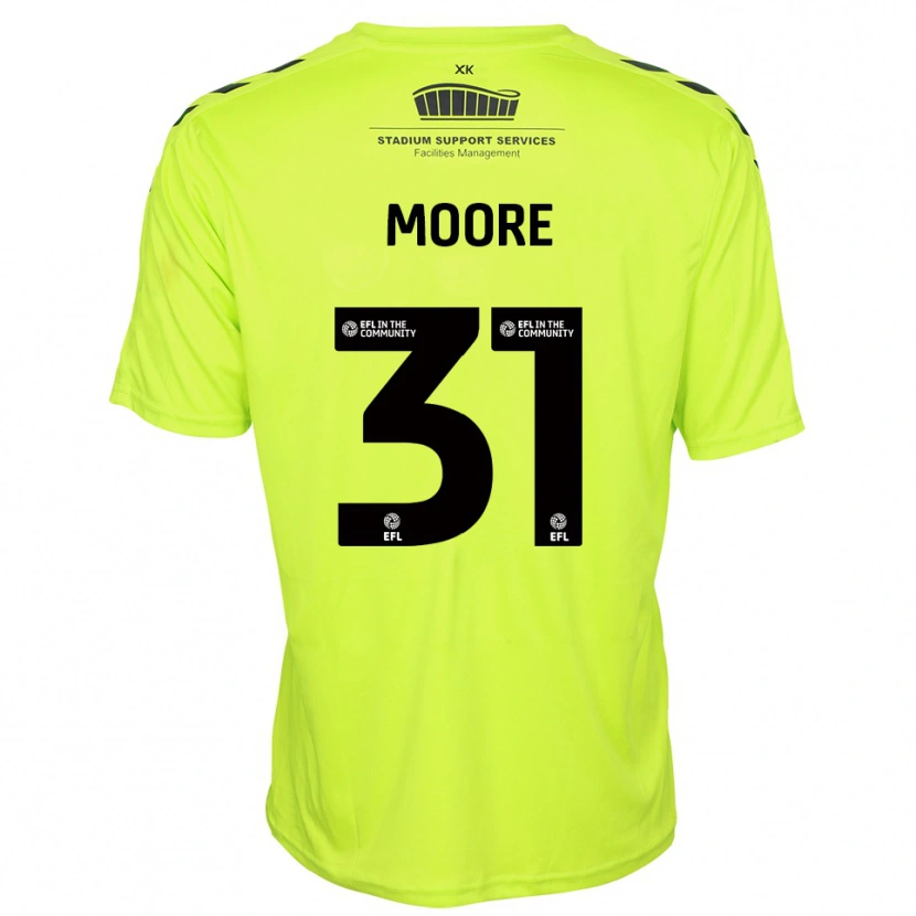 Danxen Criança Stuart Moore #31 Verde Fluorescente Camisola Guarda-Redes 2025/26 Camisa Brasil