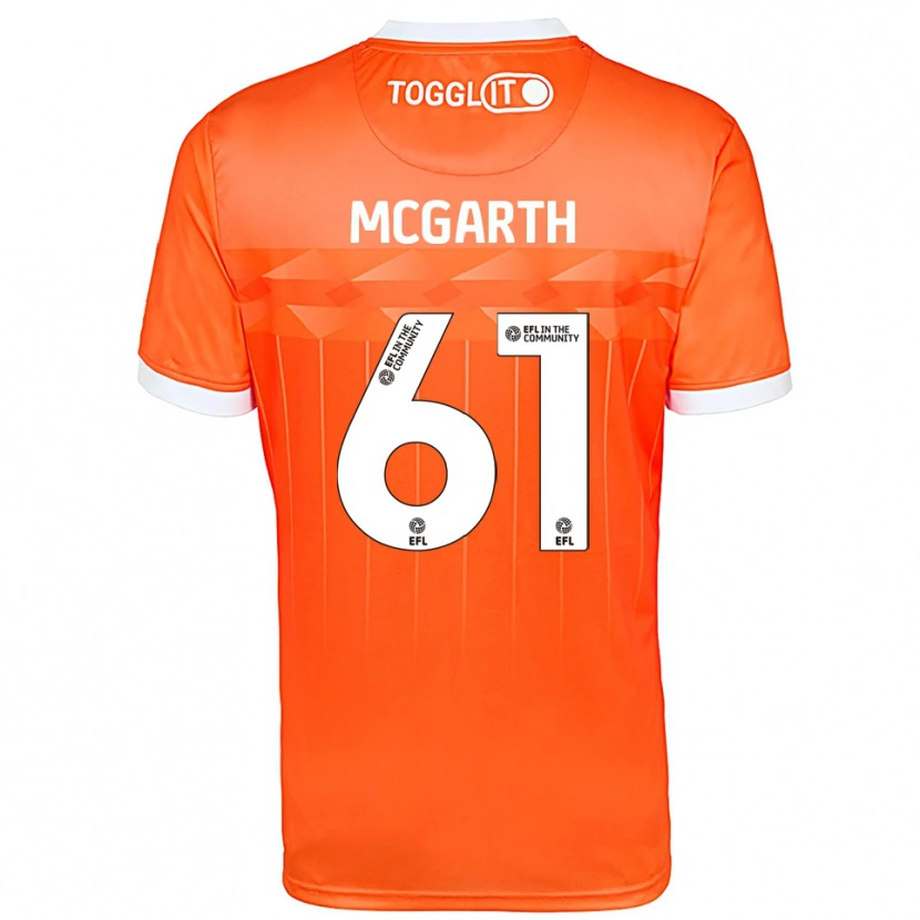 Danxen Criança Ethan McGarth #61 Branco Laranja Camisola Guarda-Redes 2025/26 Camisa Brasil