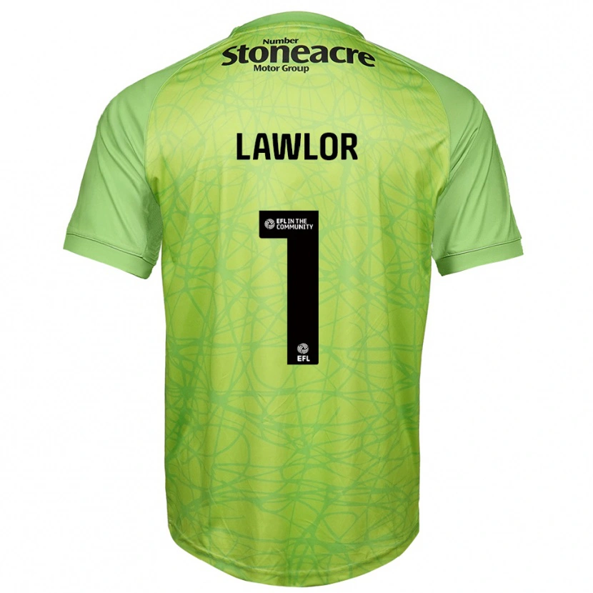 Danxen Criança Ian Lawlor #1 Verde Claro Camisola Guarda-Redes 2025/26 Camisa Brasil
