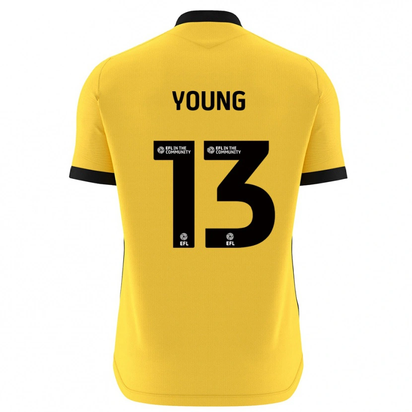 Danxen Criança Brad Young #13 Preto Amarelo Camisola Guarda-Redes 2025/26 Camisa Brasil