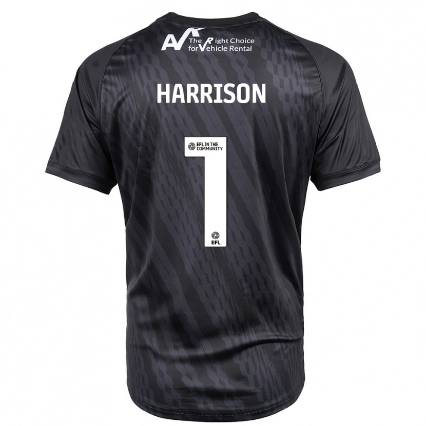 Danxen Criança Elyh Harrison #1 Preto Branco Camisola Guarda-Redes 2025/26 Camisa Brasil