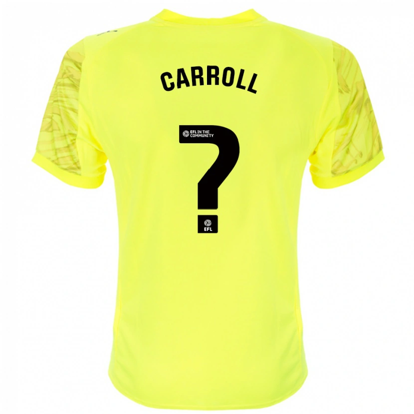 Danxen Criança Rhianne Carroll #0 Preto Amarelo Camisola Guarda-Redes 2025/26 Camisa Brasil