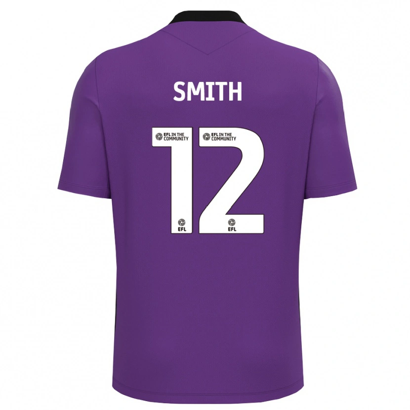 Danxen Criança Tom Smith #12 Branco Roxo Camisola Guarda-Redes 2025/26 Camisa Brasil