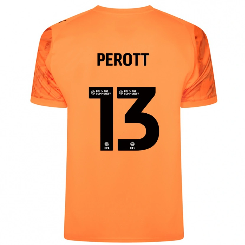 Danxen Criança Milai Perott #13 Preto Laranja Camisola Guarda-Redes 2025/26 Camisa Brasil