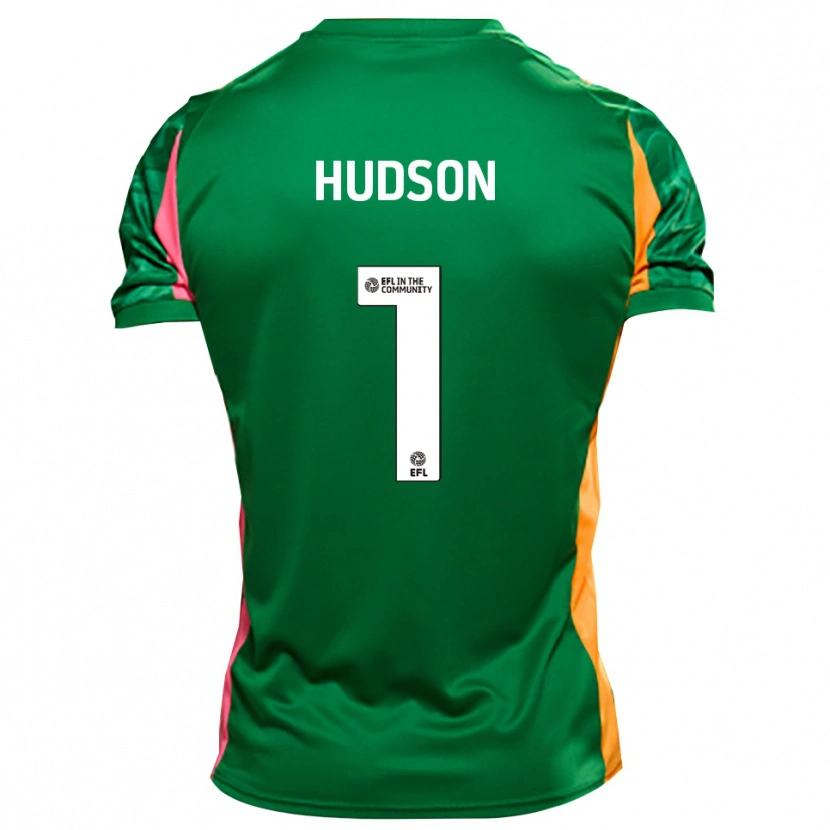 Danxen Criança Mathew Hudson #1 Laranja Verde Camisola Guarda-Redes 2025/26 Camisa Brasil