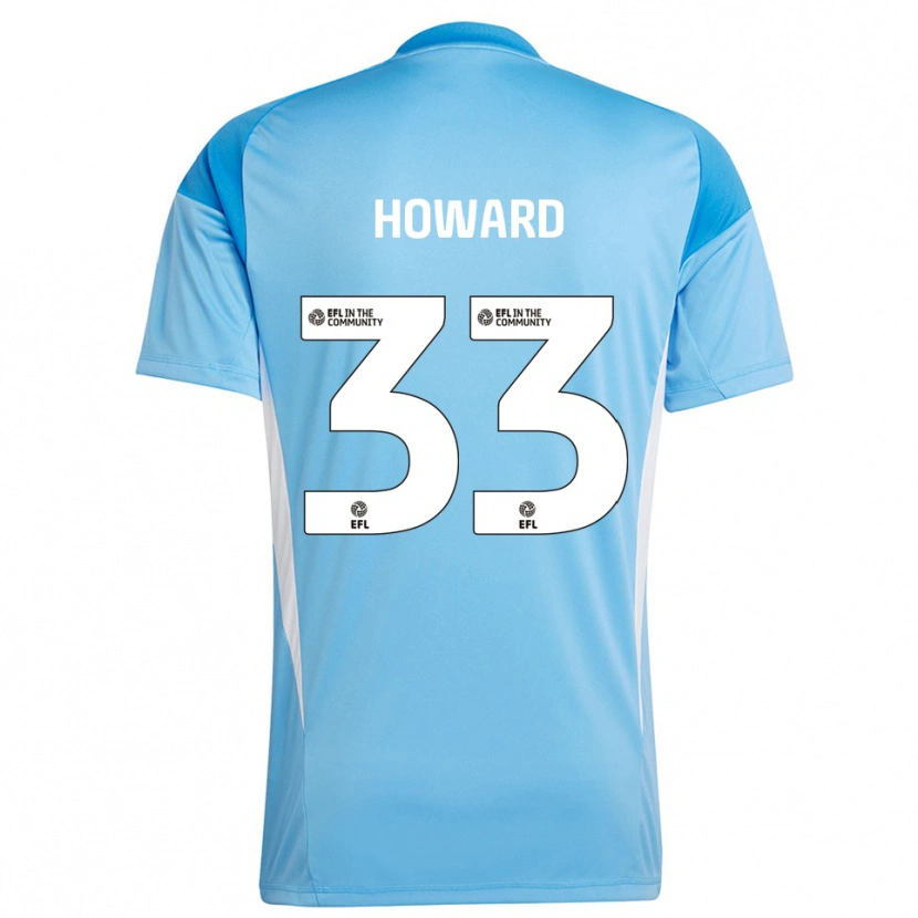 Danxen Criança Mark Howard #33 Azul Celeste Camisola Guarda-Redes 2025/26 Camisa Brasil