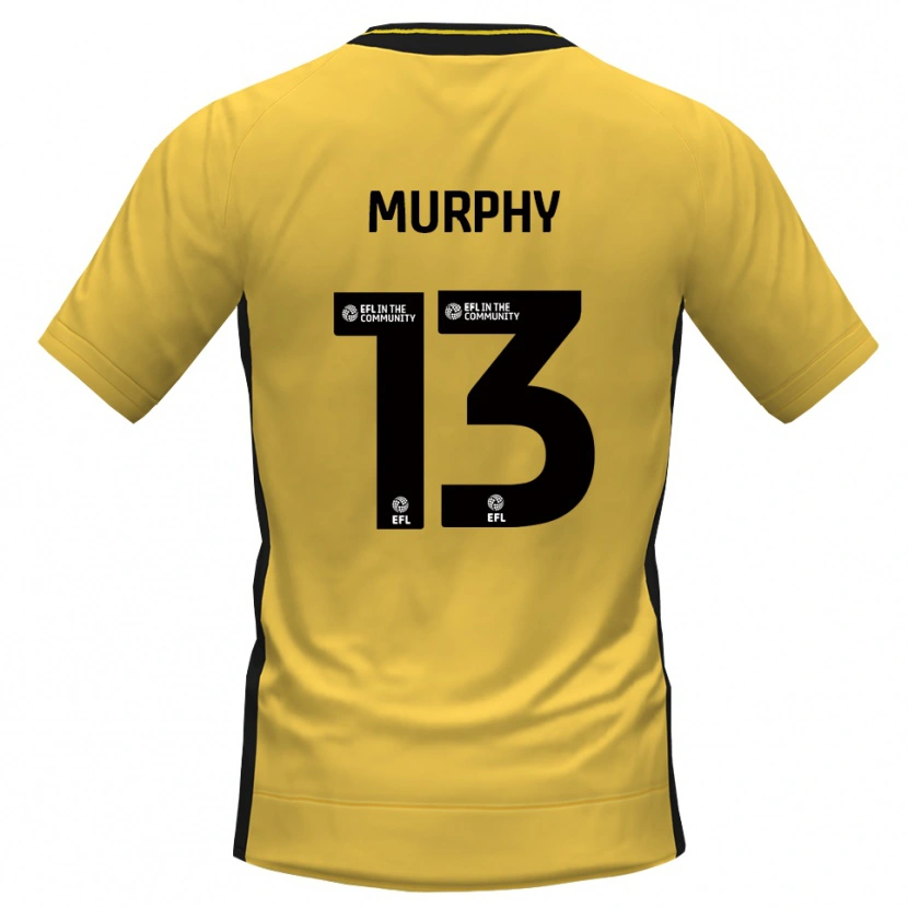 Danxen Criança Joe Murphy #13 Preto Amarelo Camisola Guarda-Redes 2025/26 Camisa Brasil
