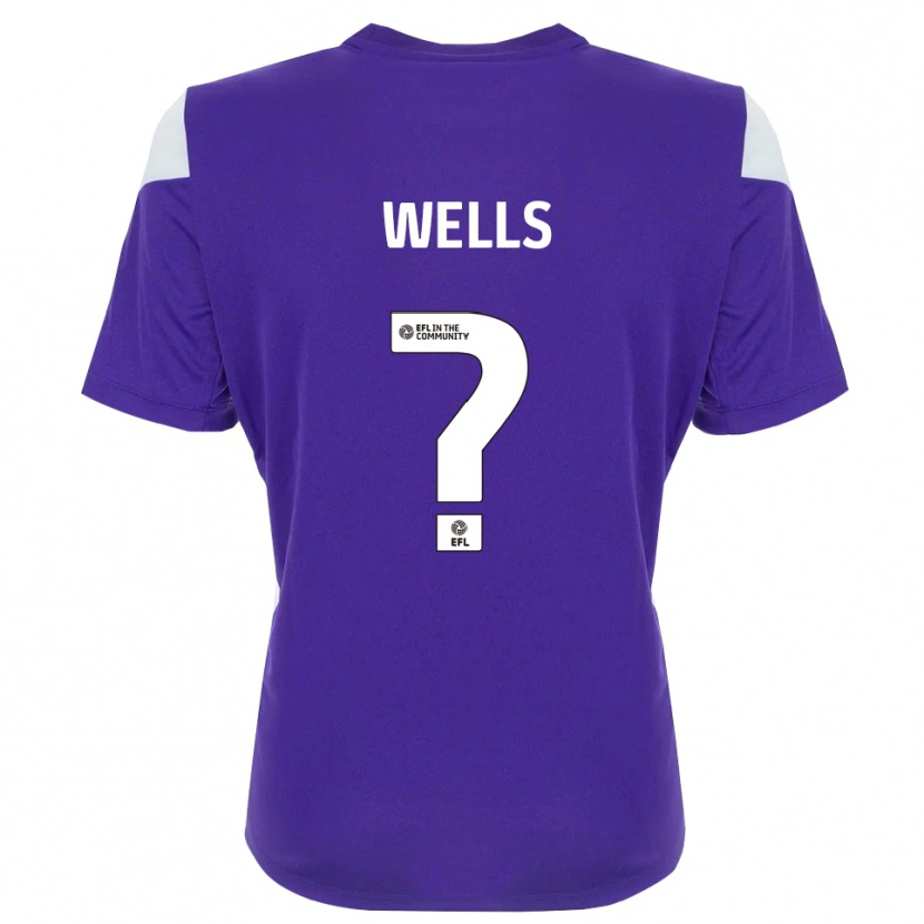 Danxen Criança Liv Wells #0 Branco Roxo Camisola Guarda-Redes 2025/26 Camisa Brasil