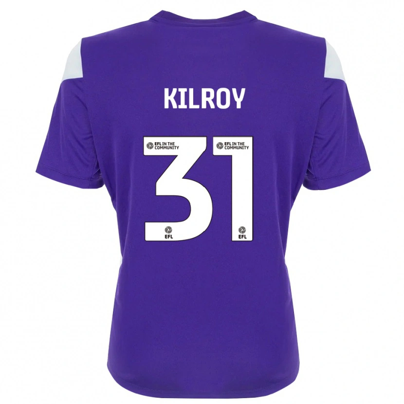 Danxen Criança Jenson Kilroy #31 Branco Roxo Camisola Guarda-Redes 2025/26 Camisa Brasil