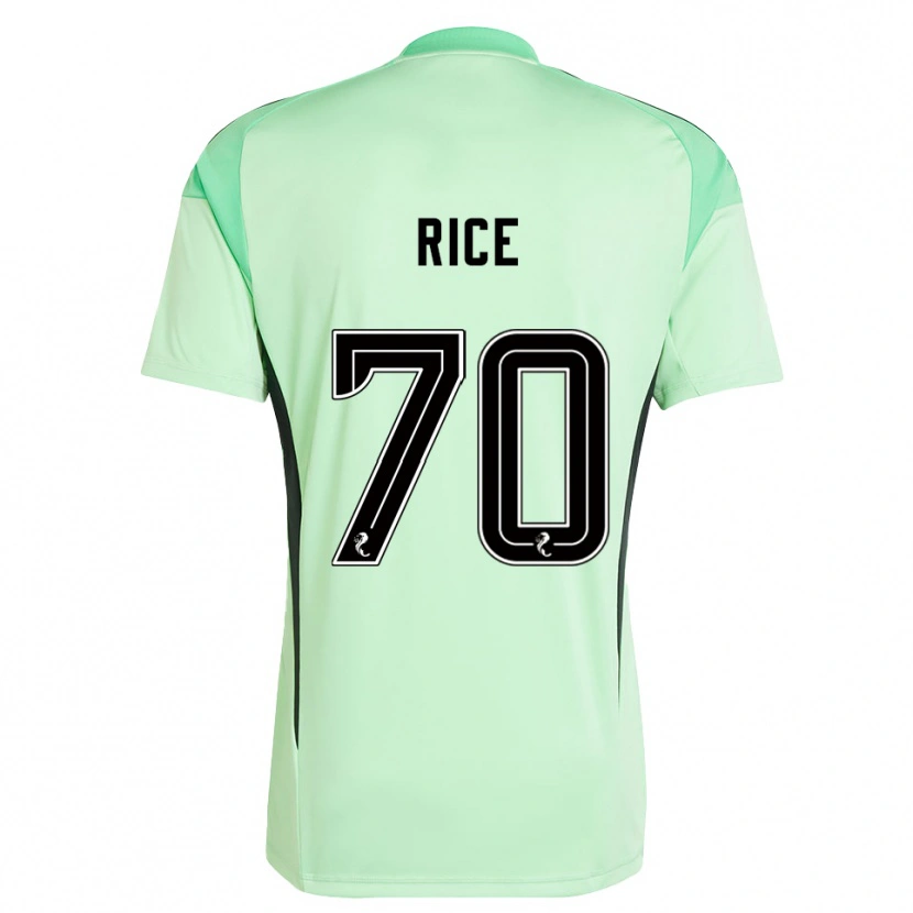Danxen Criança Aidan Rice #70 Preto Verde Claro Camisola Guarda-Redes 2025/26 Camisa Brasil