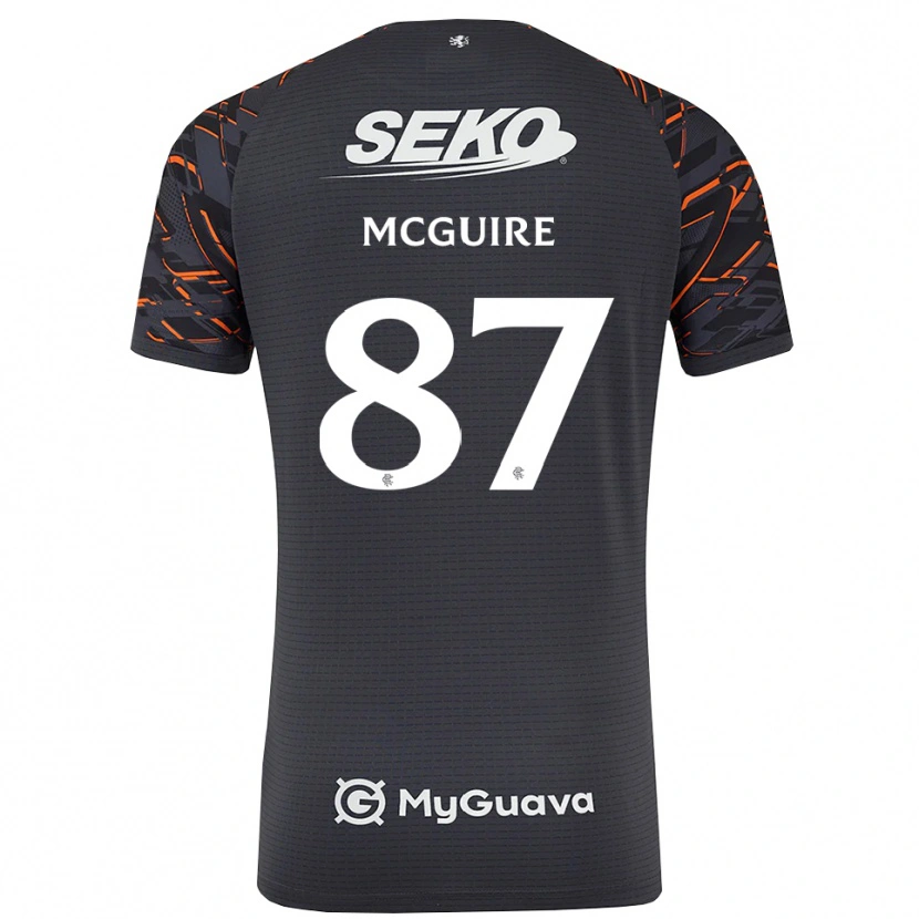 Danxen Criança Rydnn McGuire #87 Cinza Escuro Camisola Guarda-Redes 2025/26 Camisa Brasil