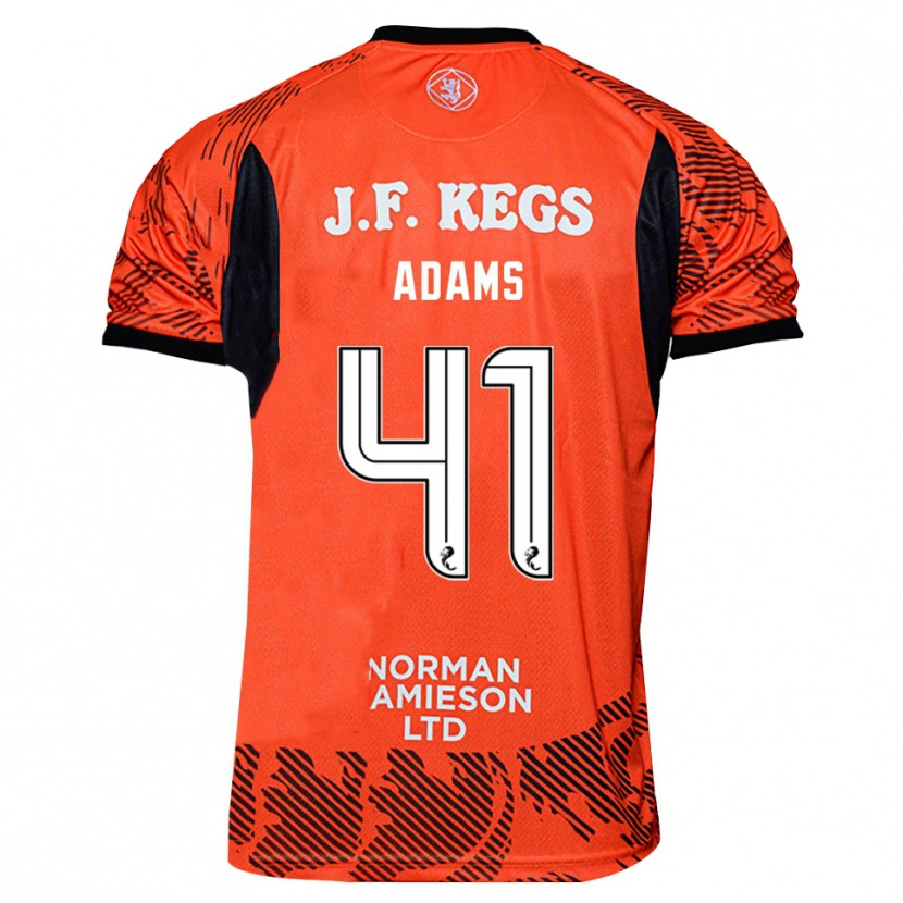 Danxen Criança Ruairidh Adams #41 Preto Laranja Camisola Guarda-Redes 2025/26 Camisa Brasil