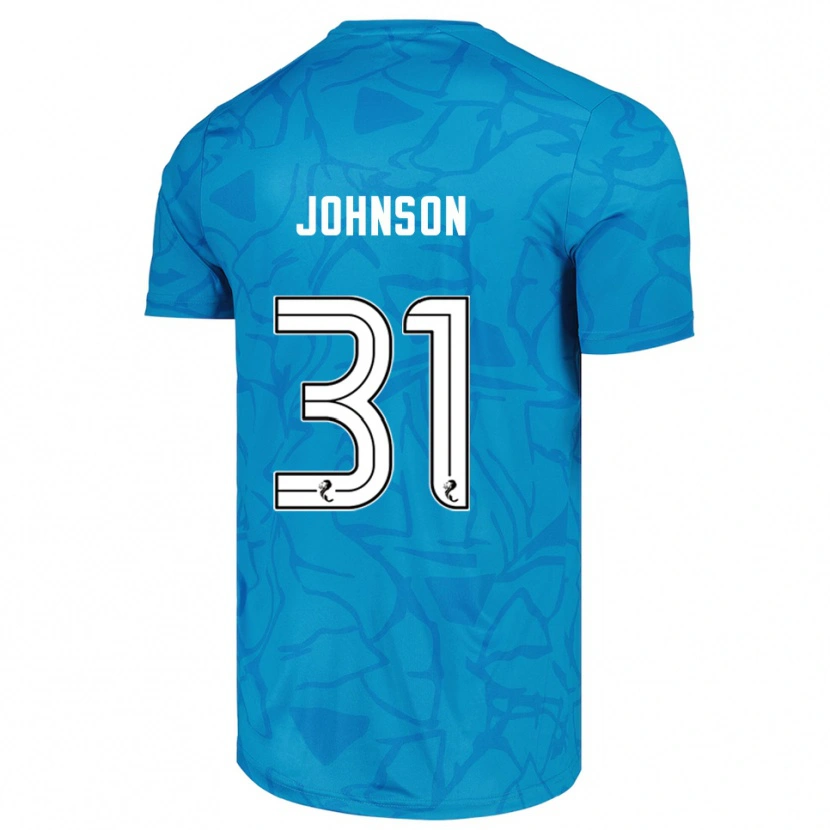 Danxen Criança Murray Johnson #31 Branco Azul Camisola Guarda-Redes 2025/26 Camisa Brasil