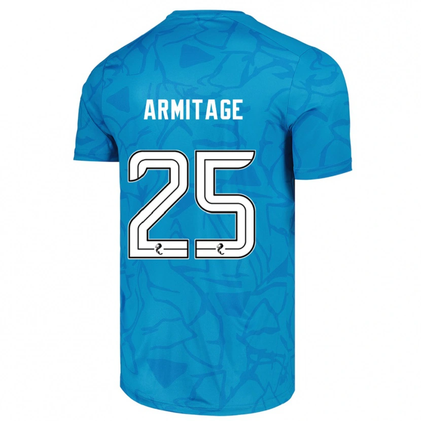 Danxen Criança Rowena Armitage #25 Branco Azul Camisola Guarda-Redes 2025/26 Camisa Brasil