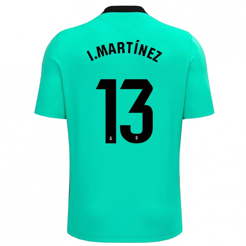 Danxen Criança Iván Martínez #13 Verde Preto Camisola Guarda-Redes 2025/26 Camisa Brasil