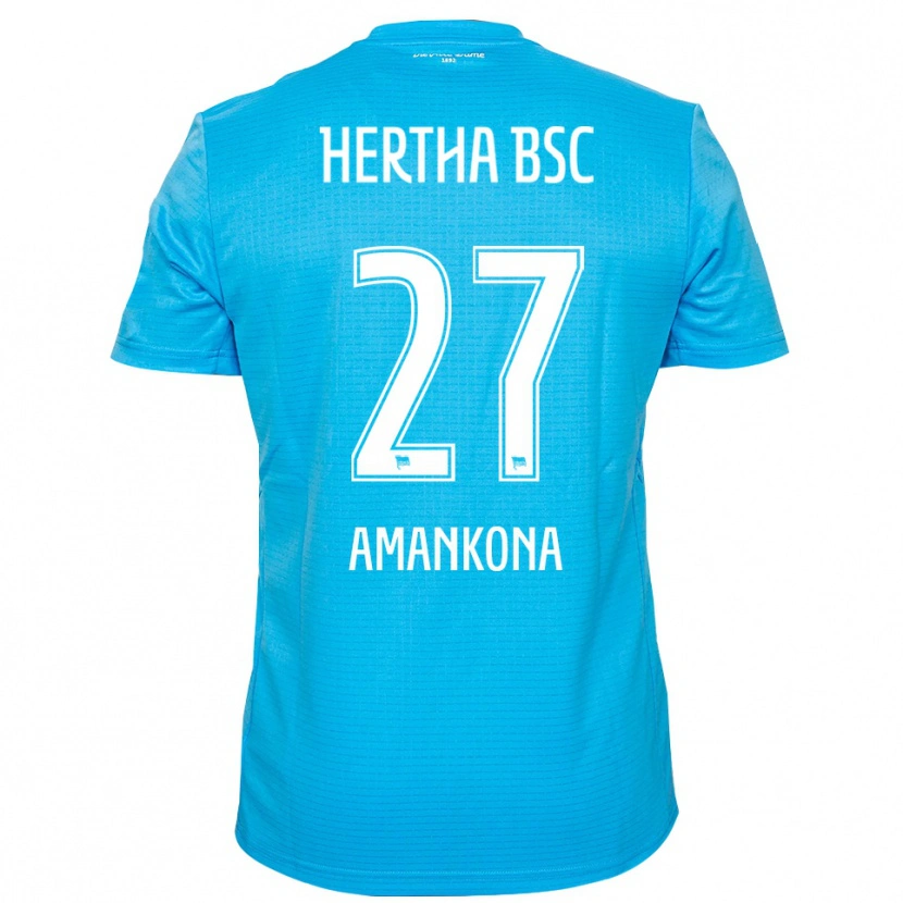 Danxen Criança Nash-Daniel Amankona #27 Azul Claro Branco Camisola Guarda-Redes 2025/26 Camisa Brasil
