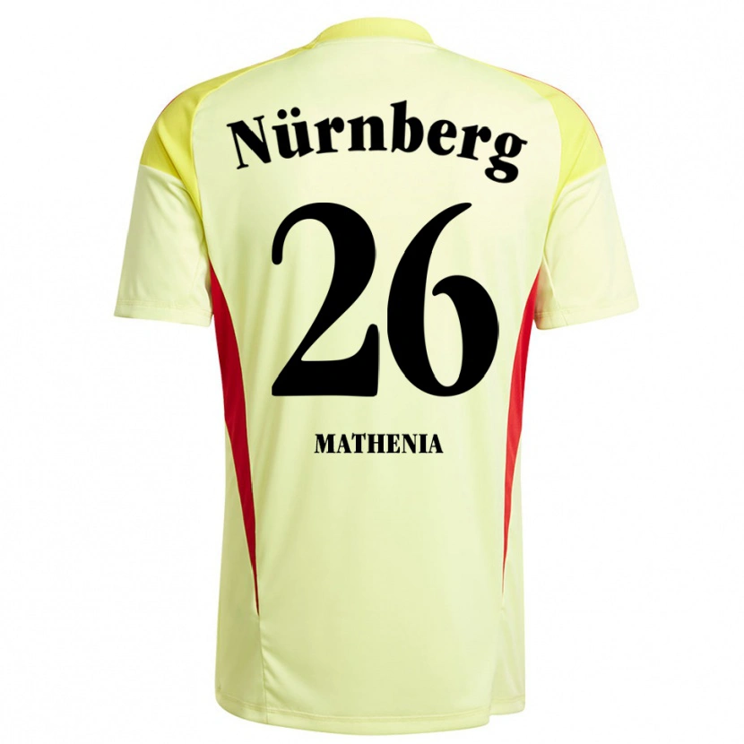 Danxen Criança Christian Mathenia #26 Amarelo Preto Camisola Guarda-Redes 2025/26 Camisa Brasil