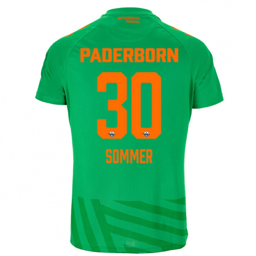 Danxen Criança Konstantin Sommer #30 Verde Laranja Camisola Guarda-Redes 2025/26 Camisa Brasil