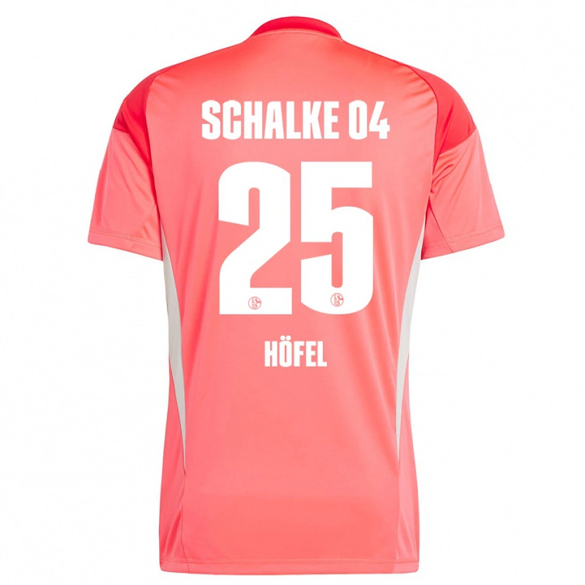 Danxen Criança Luca Höfel #25 Vermelho Coral Camisola Guarda-Redes 2025/26 Camisa Brasil