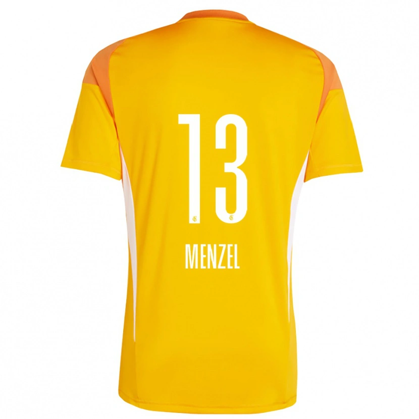 Danxen Criança Phillip Menzel #13 Amarelo Laranja Camisola Guarda-Redes 2025/26 Camisa Brasil
