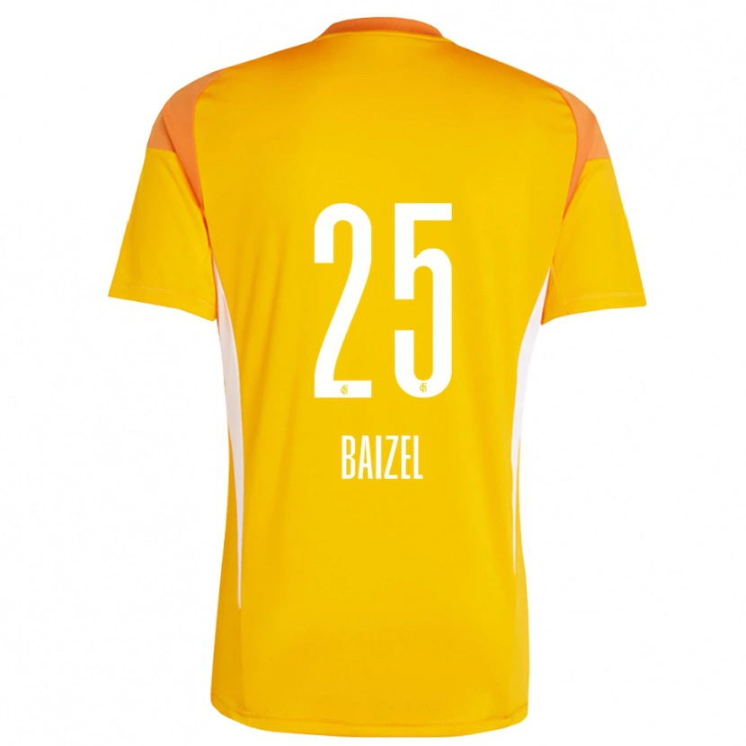 Danxen Criança David Baizel #25 Amarelo Laranja Camisola Guarda-Redes 2025/26 Camisa Brasil