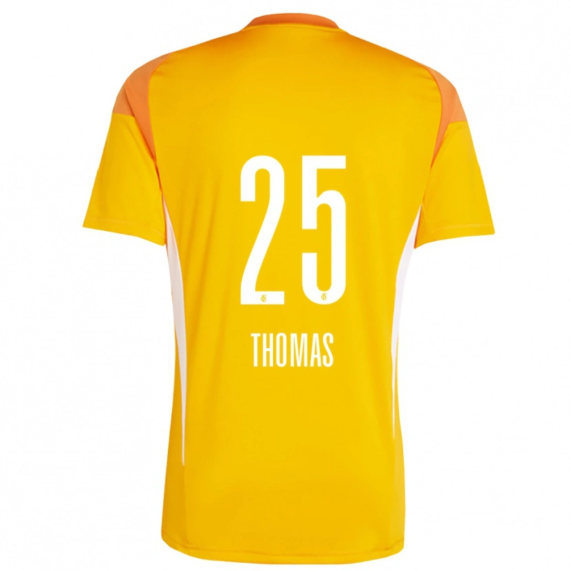 Danxen Criança Jakob Thomas #25 Amarelo Laranja Camisola Guarda-Redes 2025/26 Camisa Brasil
