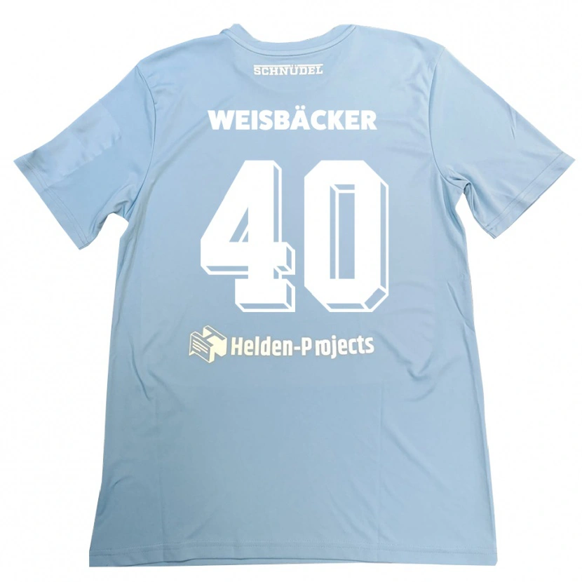 Danxen Criança Maximilian Weisbäcker #40 Azul-Cinza Camisola Guarda-Redes 2025/26 Camisa Brasil