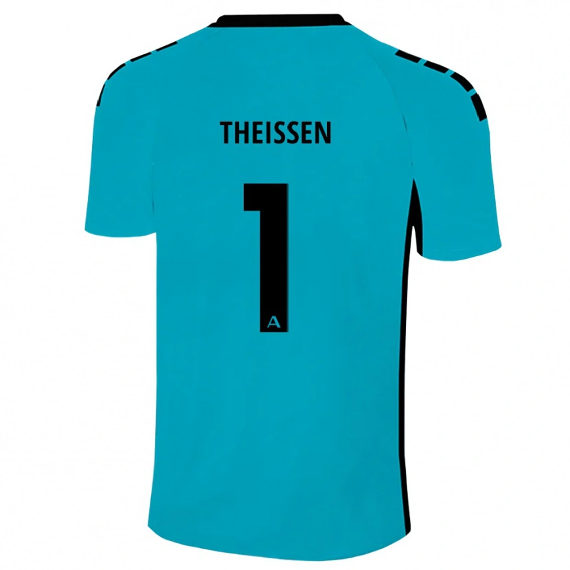 Danxen Criança Jarun Theißen #1 Ciano Camisola Guarda-Redes 2025/26 Camisa Brasil