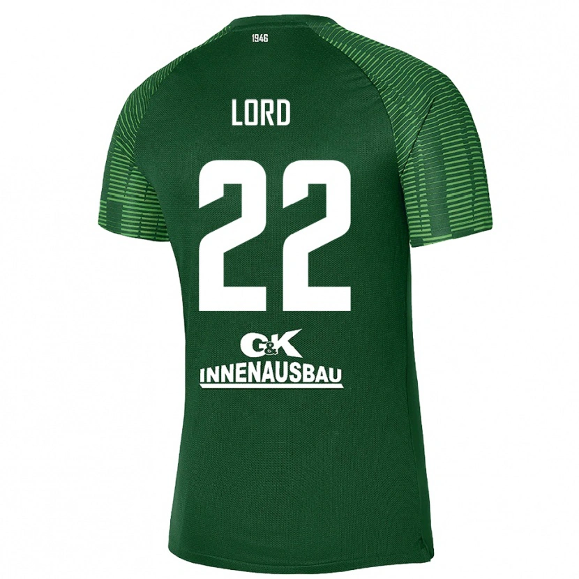 Danxen Criança Louis Lord #22 Verde Escuro Preto Camisola Guarda-Redes 2025/26 Camisa Brasil