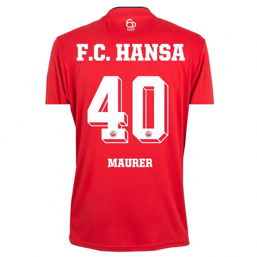 Danxen Criança Erik Maurer #40 Vermelho Branco Camisola Guarda-Redes 2025/26 Camisa Brasil