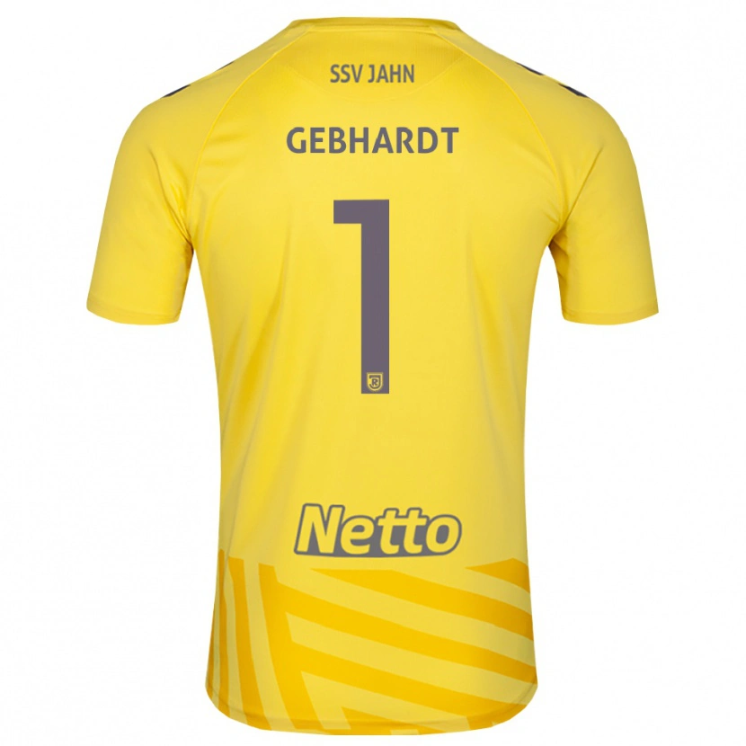 Danxen Criança Felix Gebhardt #1 Amarelo Cinza Camisola Guarda-Redes 2025/26 Camisa Brasil
