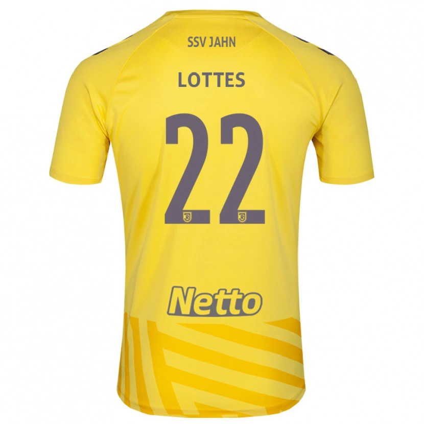 Danxen Criança Benjamin Lottes #22 Amarelo Cinza Camisola Guarda-Redes 2025/26 Camisa Brasil