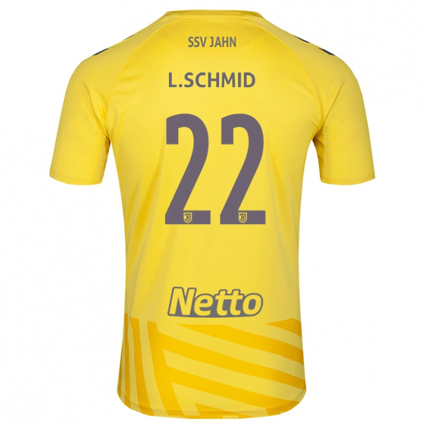 Danxen Criança Lenny Schmid #22 Amarelo Cinza Camisola Guarda-Redes 2025/26 Camisa Brasil