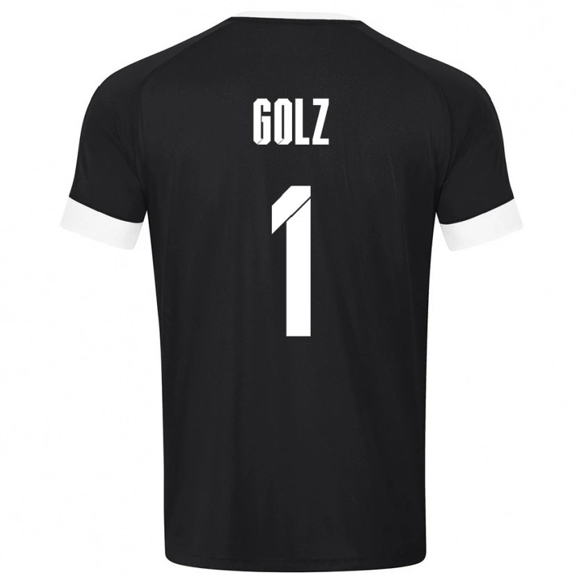 Danxen Criança Jakob Golz #1 Preto Branco Camisola Guarda-Redes 2025/26 Camisa Brasil