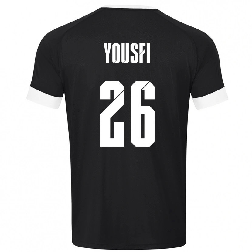 Danxen Criança Elias Yousfi #26 Preto Branco Camisola Guarda-Redes 2025/26 Camisa Brasil