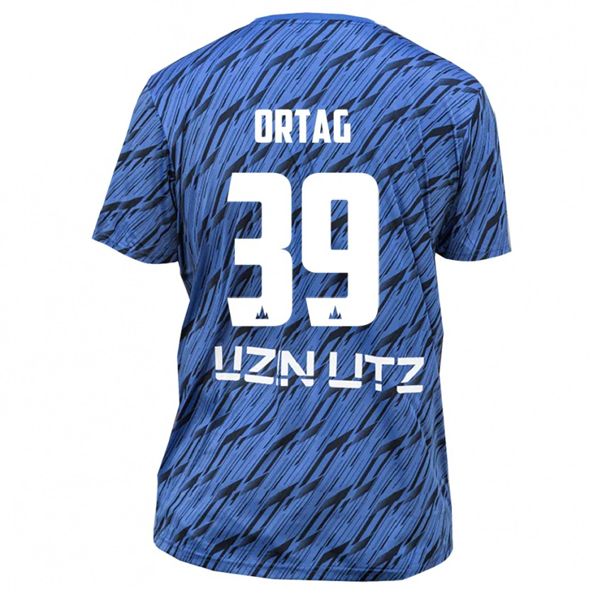 Danxen Criança Christian Ortag #39 Azul Real Branco Camisola Guarda-Redes 2025/26 Camisa Brasil