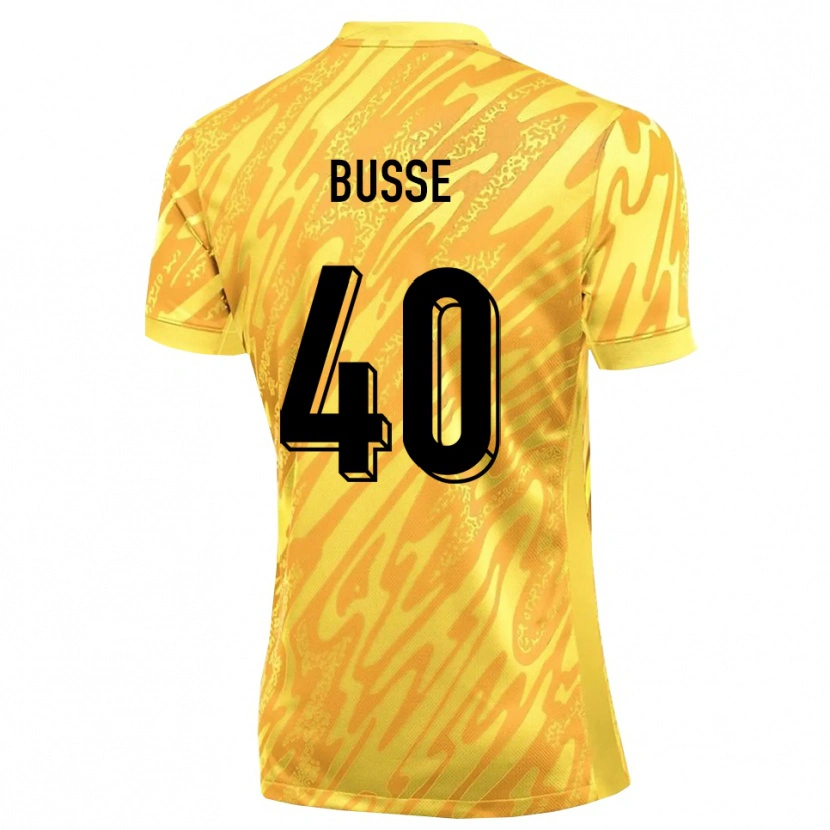 Danxen Criança Jonah Busse #40 Amarelo Laranja Camisola Guarda-Redes 2025/26 Camisa Brasil