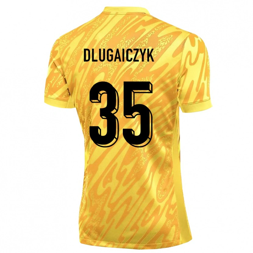 Danxen Criança Alexander Dlugaiczyk #35 Amarelo Laranja Camisola Guarda-Redes 2025/26 Camisa Brasil