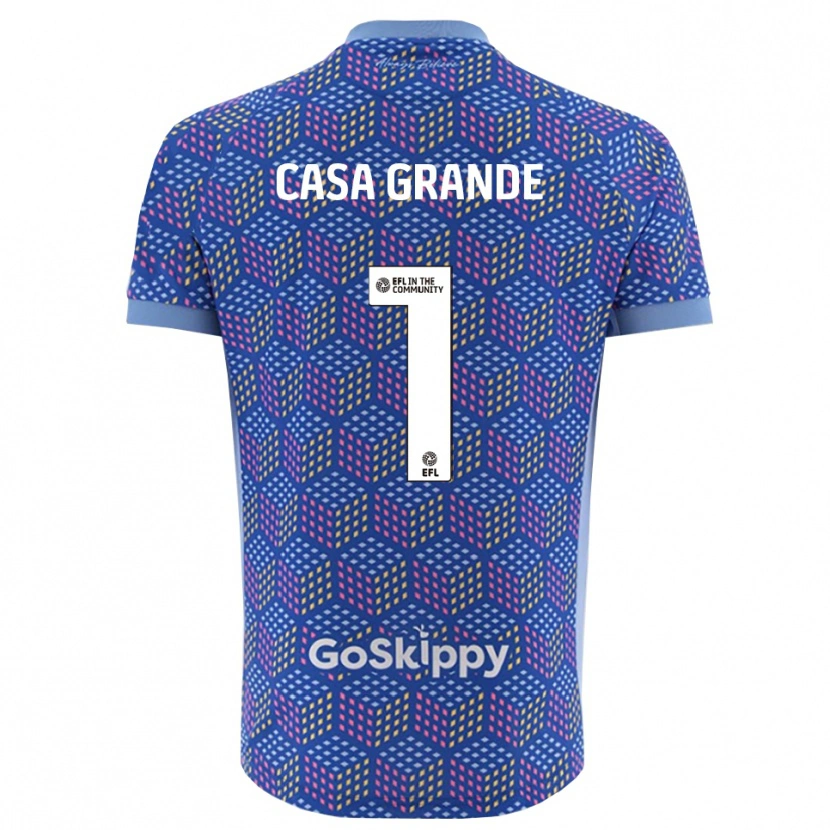 Danxen Criança Josey Casa-Grande #1 Azul Preto Camisola Guarda-Redes 2025/26 Camisa Brasil