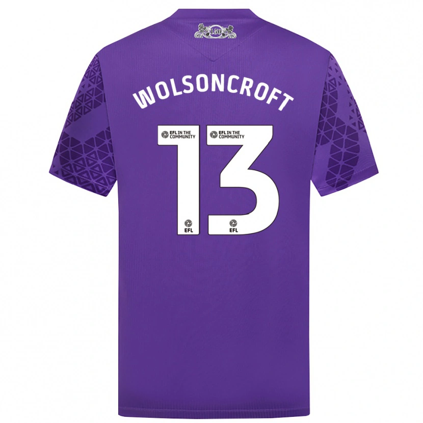 Danxen Criança Blake Wolsoncroft #13 Roxo Branco Camisola Guarda-Redes 2025/26 Camisa Brasil