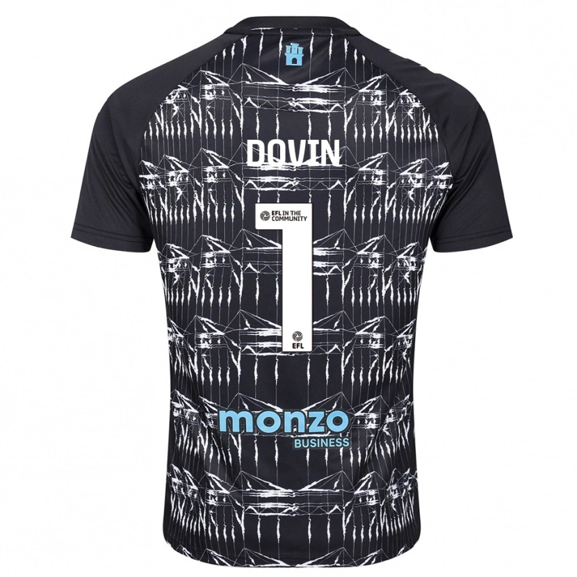 Danxen Criança Oliver Dovin #1 Azul Preto Camisola Guarda-Redes 2025/26 Camisa Brasil