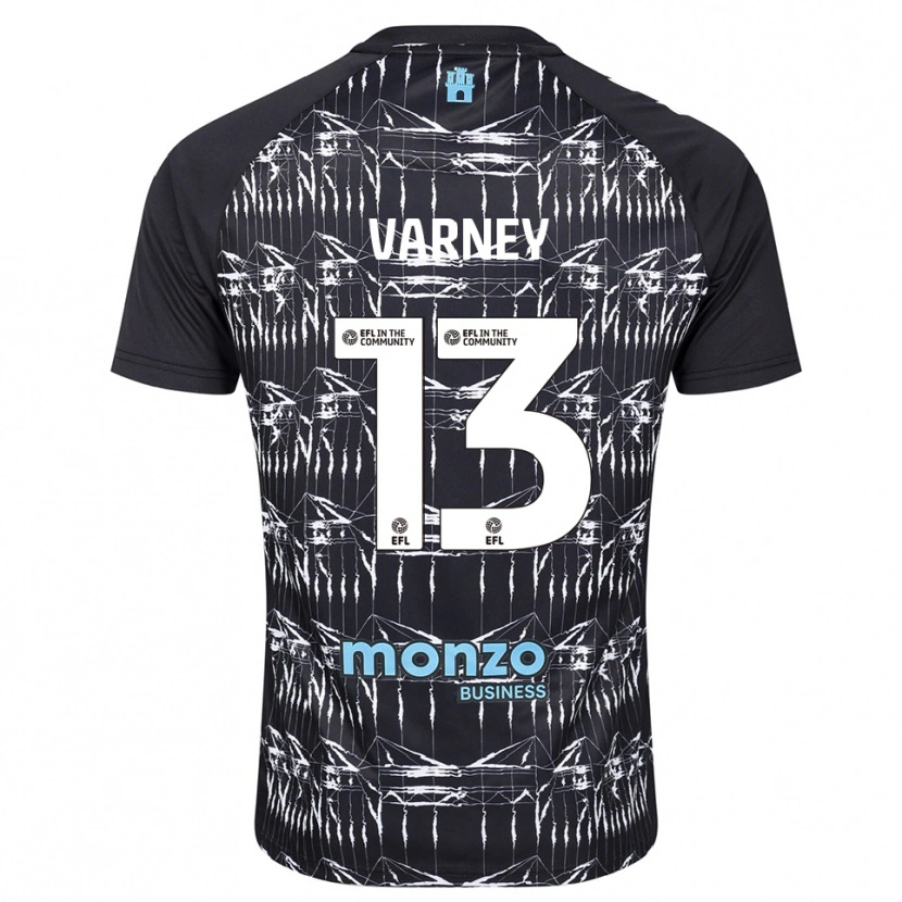 Danxen Criança Oscar Varney #13 Azul Preto Camisola Guarda-Redes 2025/26 Camisa Brasil