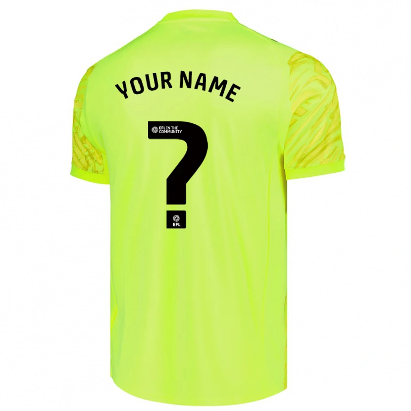 Danxen Criança Derby County Verde Fluorescente Camisola Guarda-Redes 2025/26 Camisa Brasil