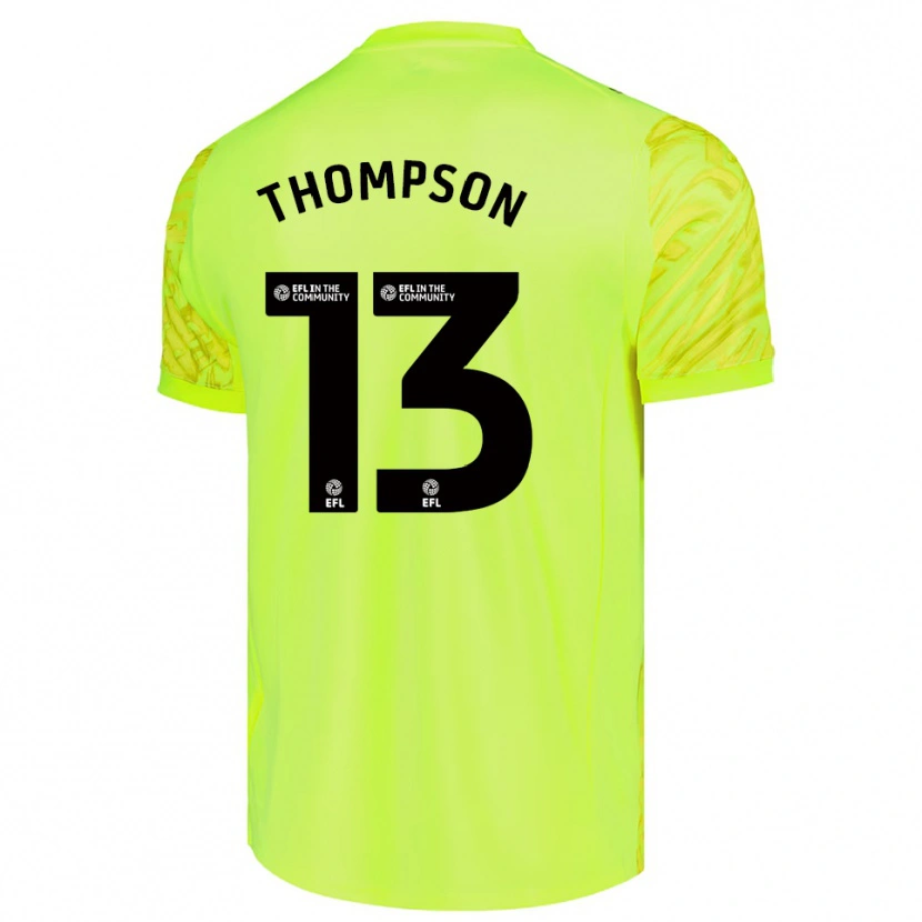 Danxen Criança Jack Thompson #13 Verde Fluorescente Camisola Guarda-Redes 2025/26 Camisa Brasil