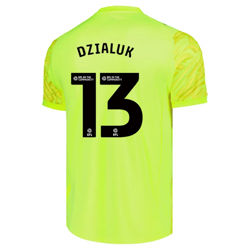 Danxen Criança Cristiano Dzialuk #13 Verde Fluorescente Camisola Guarda-Redes 2025/26 Camisa Brasil