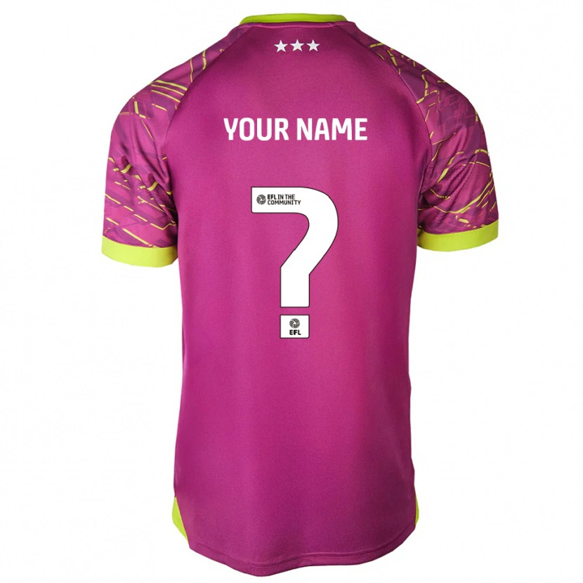 Danxen Criança Ipswich Town Vermelho Violeta Médio Camisola Guarda-Redes 2025/26 Camisa Brasil